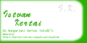 istvan kertai business card